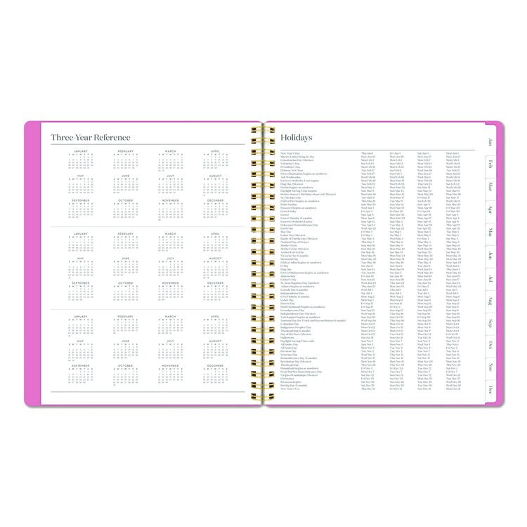 WorkStyle Weekly/Monthly Planner, 8.75 x 7.75, Pink Cover, 12-Month (Jan to Dec): 2026
