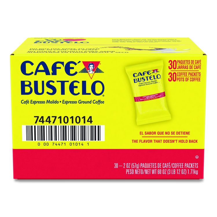 Regular Coffee Fraction Packs, Espresso, 2 oz Pack, 30/Carton