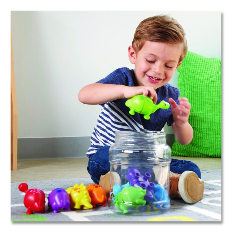 Snap-n-Learn Matching Dinos, Pre-K, 18 Pieces