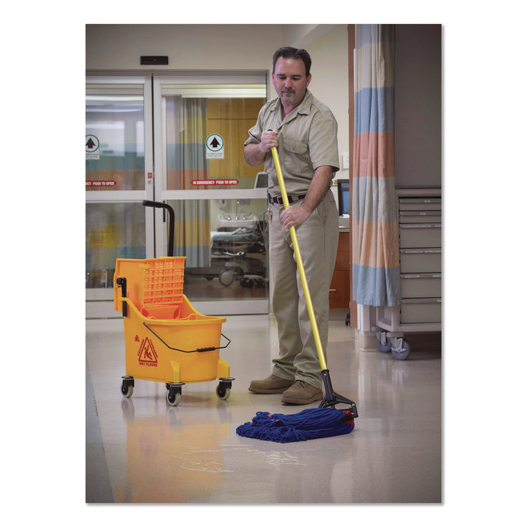 MaxiPlus Microfiber Loop-End Mop, Microfiber, 24 oz, Blue