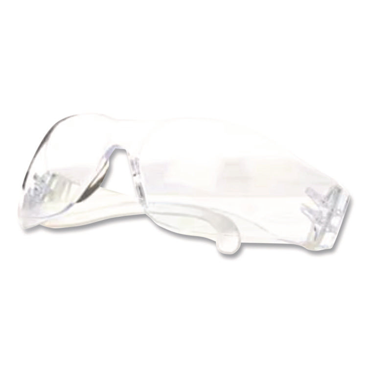 Virtua Wraparound Protective Eyewear, Frameless, Clear Single Lens, 100/Carton