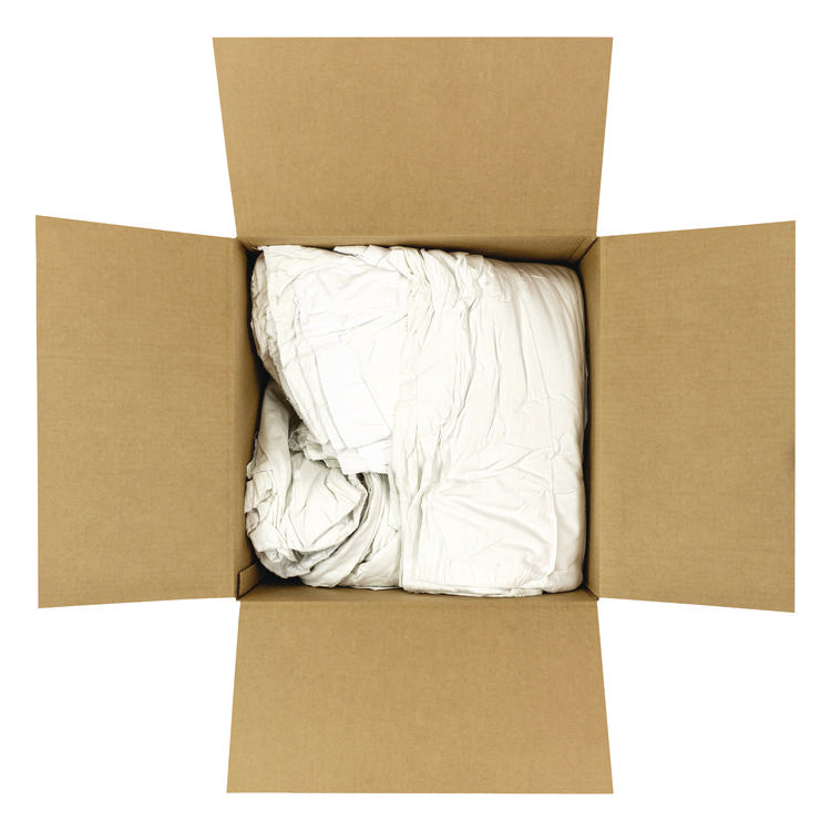 Knit Baby Diaper Rags, 2-Ply, 15 x 18, White, 25 lb/Carton
