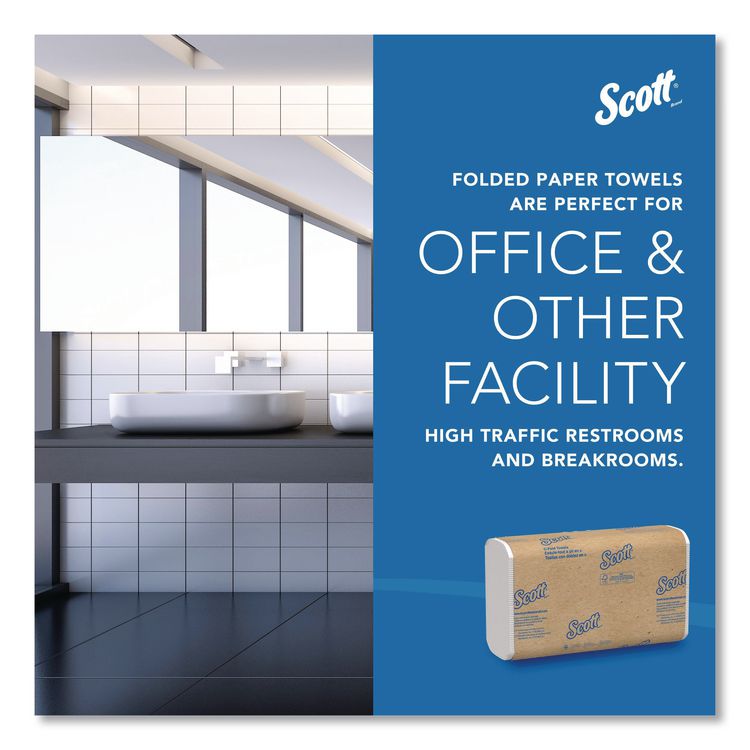 Essential C-Fold Towels for Business, Absorbency Pockets, 1-Ply, 10.13 x 13.15, White, 200/Pack, 12 Packs/Carton