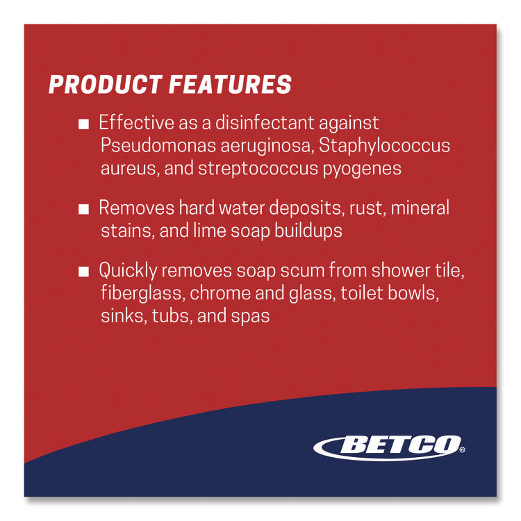 Sure Bet II Foaming FastDraw Disinfectant, Citrus Scent, 67.6 oz Bottle, 4/Carton