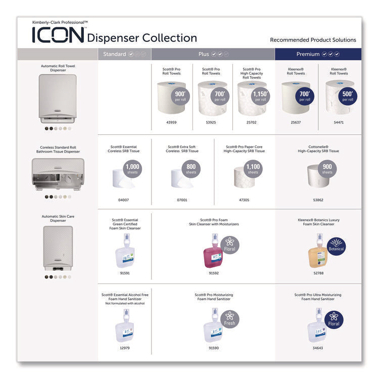 ICON Faceplate for Automatic Roll Towel Dispenser, 18.12 x 15.62 x 12.87, Black Mosaic
