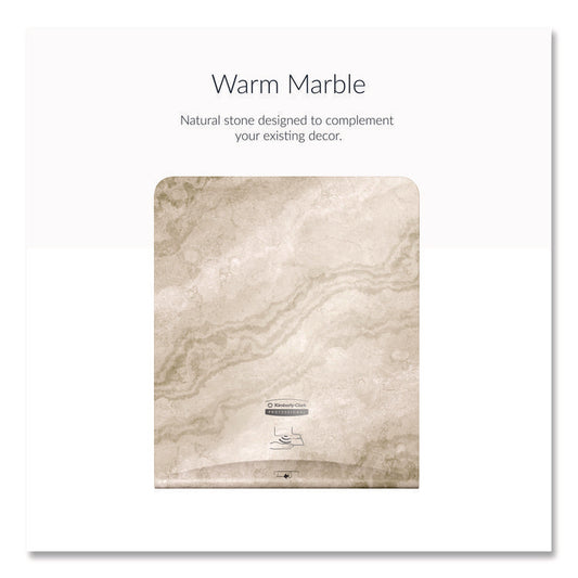 ICON Faceplate for Automatic Roll Towel Dispenser, 18.12 x 15.62 x 12.87, Warm Marble