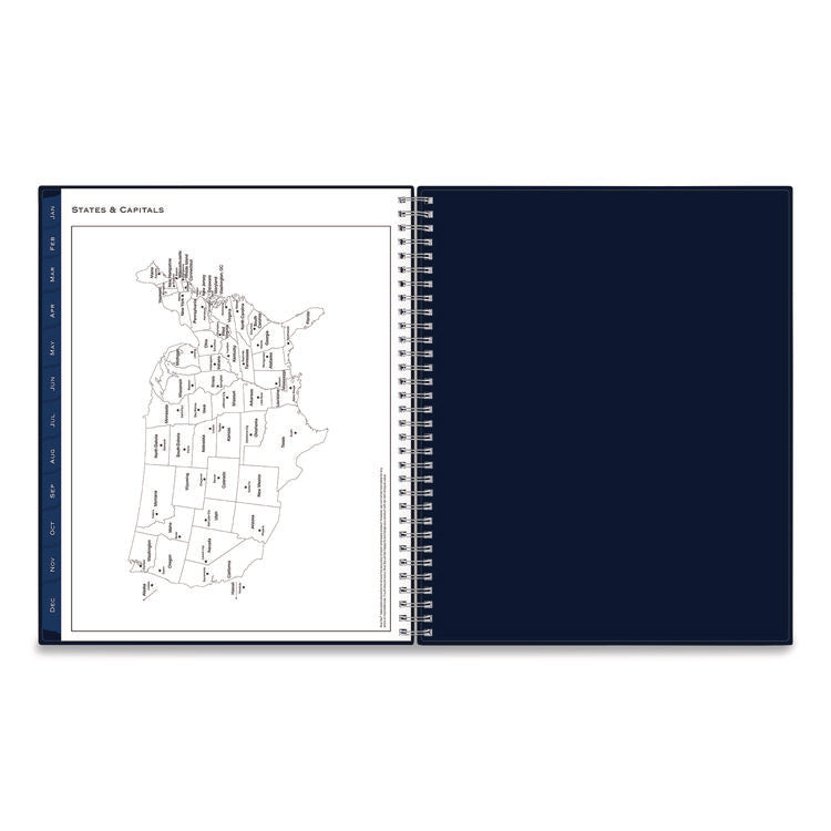 Passages Weekly Appointment Book and Monthly Planner, 11 x 8.5, Navy Cover, 12-Month (Jan to Dec): 2026