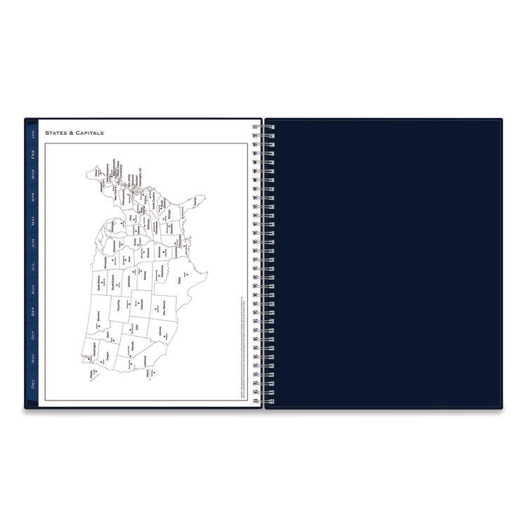 Passages Weekly/Monthly Planner, 11 x 8.5, Navy Cover, 12-Month (Jan to Dec): 2026