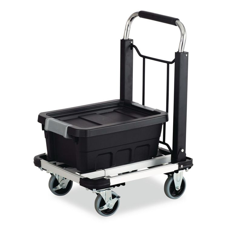 Stow-Away Collapsible Medium Hand Truck, 275 lb Capacity, 19 x 17.75 x 38.75, Aluminum
