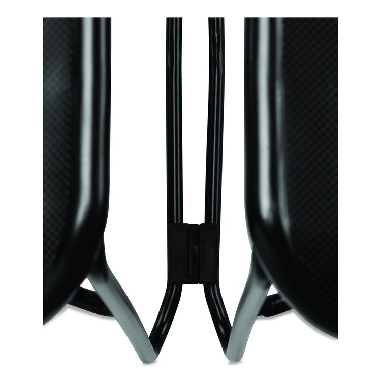 850 Series Multi-Purpose Ultra Compact Stack Chair, Supports Up to 300 lbs, 17" Seat Height, Black Seat/Back/Base, 4/Carton