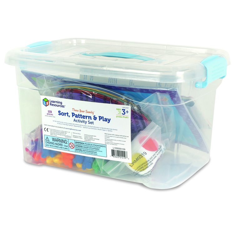 Three Bear Family Sorting Activity Set, Pre-K to K, 133 Pieces