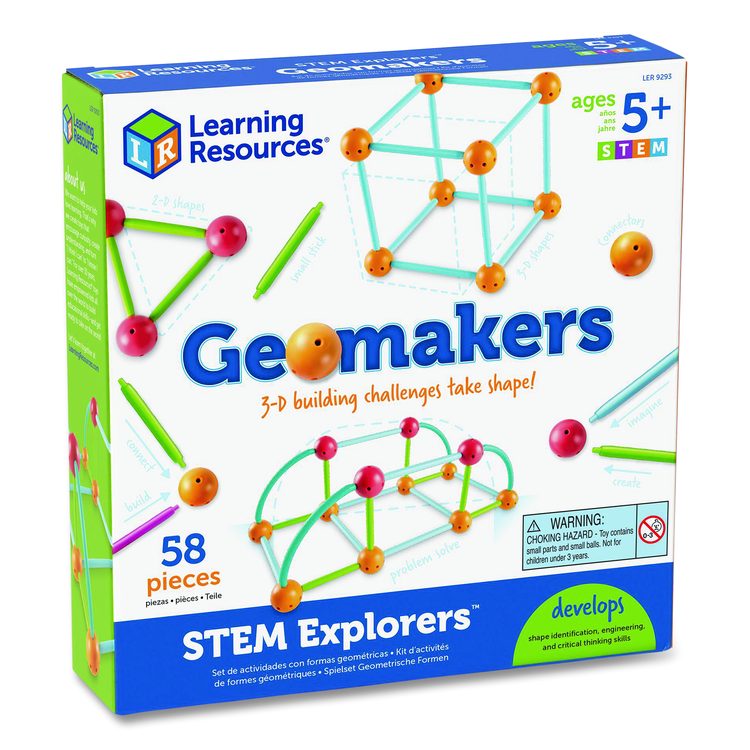 STEM Explorers Geomakers, Grades K to 2, 58 Pieces