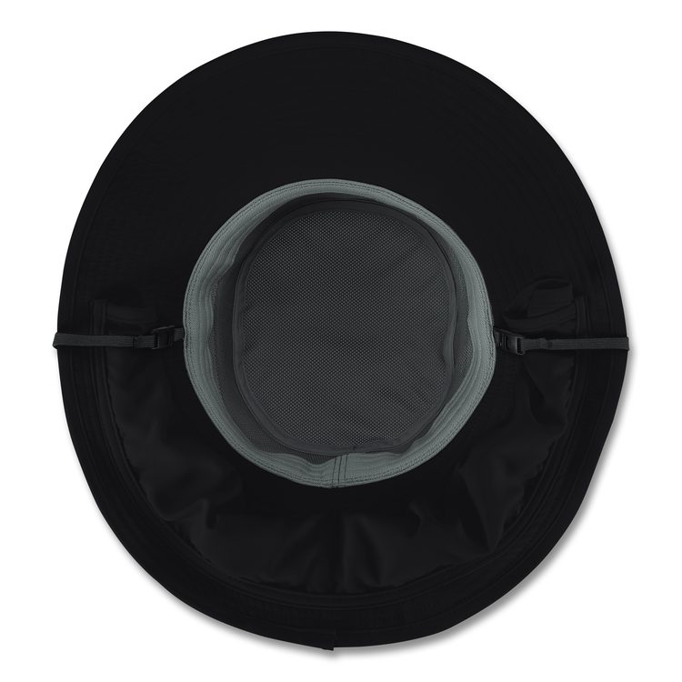 Chill-Its 8934 Ranger Hat with Neck Shade, Microfiber/Polyester, Large/X-Large, Black