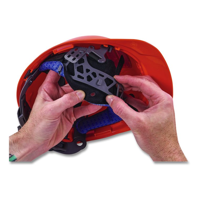 Chill-Its 6611 Hard Hat Cooling Sweatband Pad, 15 x 4, Blue, 3/Pack