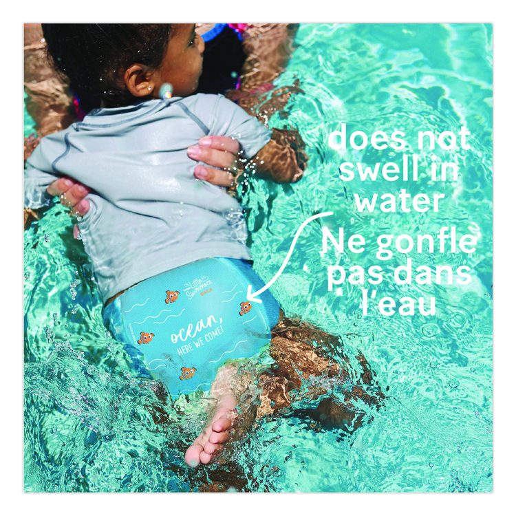 Little Swimmers, Size 5-6, 32 lbs and Up, 10/Pack, 8 Packs/Carton