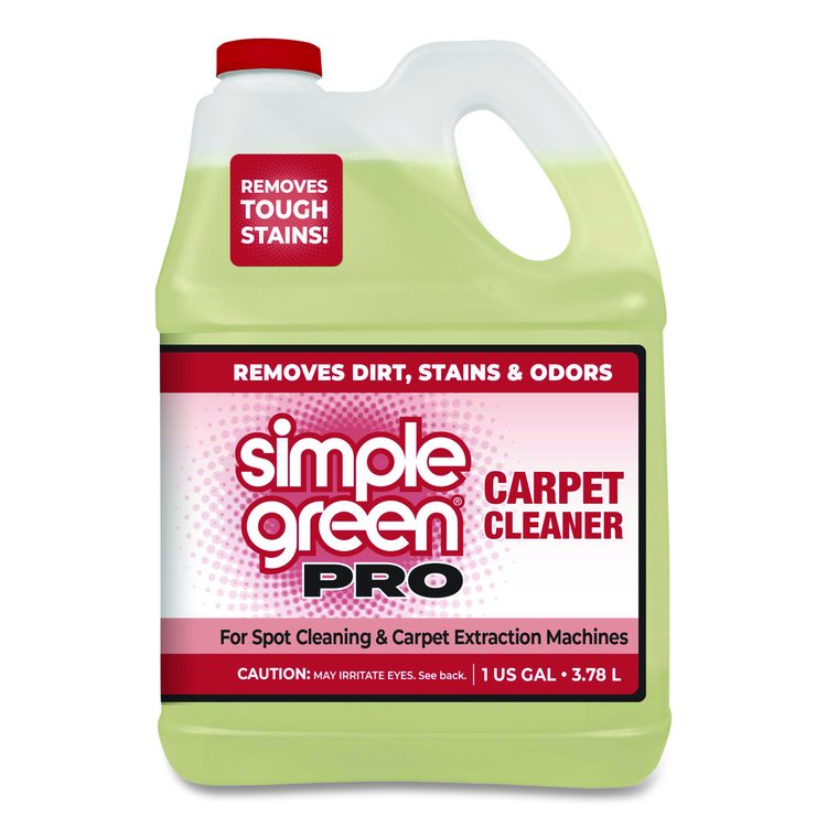 Pro Carpet Cleaner, Unscented, 1 gal Bottle, 4/Carton