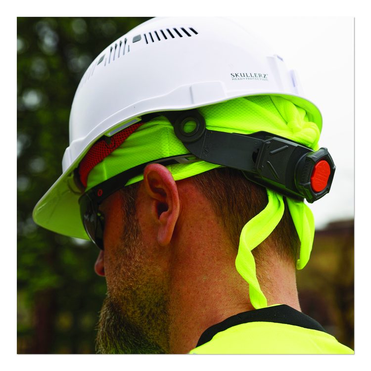 Chill-Its 6615 High-Performance Bandana Doo Rag with Terry Cloth Sweatband, One Size Fits Most, Lime