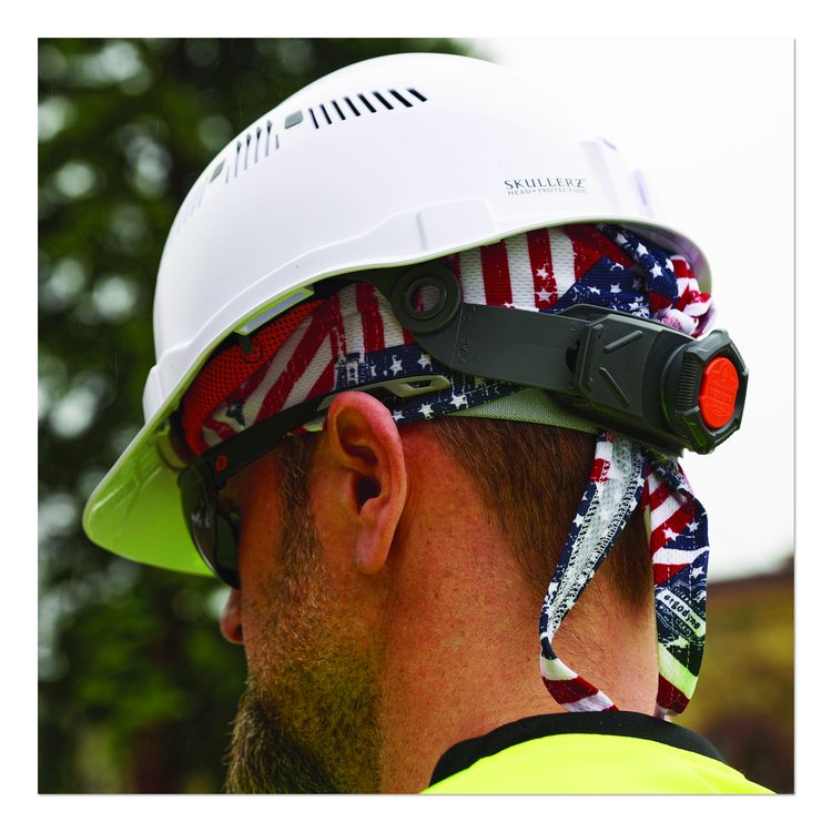 Chill-Its 6615 High-Performance Bandana Doo Rag with Terry Cloth Sweatband, One Size Fits Most, Stars and Stripes