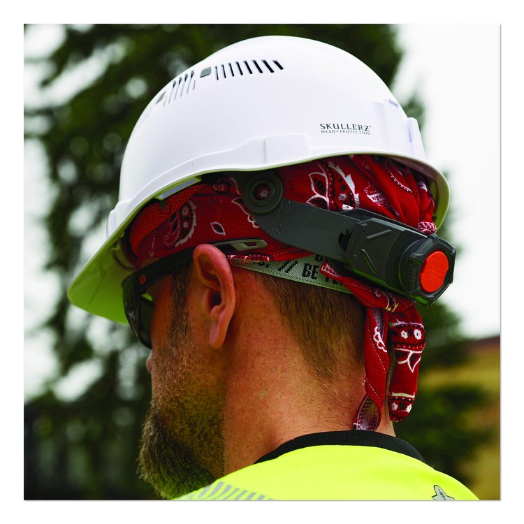 Chill-Its 6615 High-Performance Bandana Doo Rag with Terry Cloth Sweatband, One Size Fits Most, Red Western