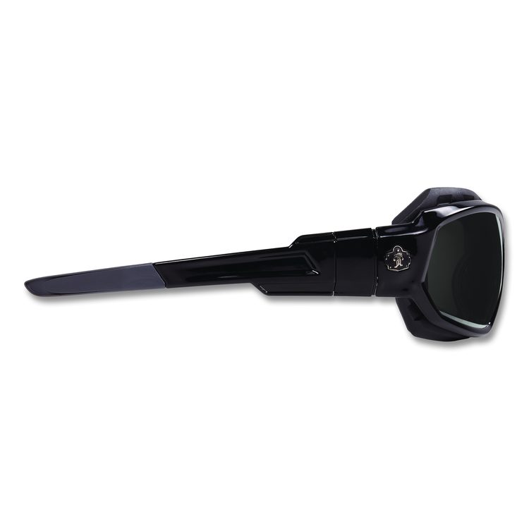 Skullerz Loki Safety Glasses/Goggles, Black Full Frame, Smoke Dual Lens