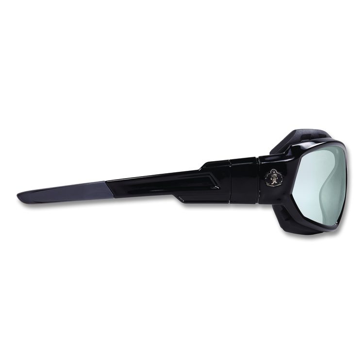 Skullerz Loki Safety Glasses/Goggles, Black Full Frame, Clear Dual I/O Lens