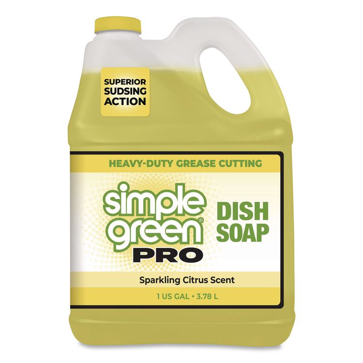 Pro Dish Soap, Sparkling Citrus Scent, 1 gal Bottle, 4/Carton