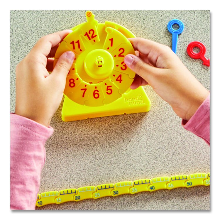 NumberLine Clock Set, Grades K to 4, 6 Pieces