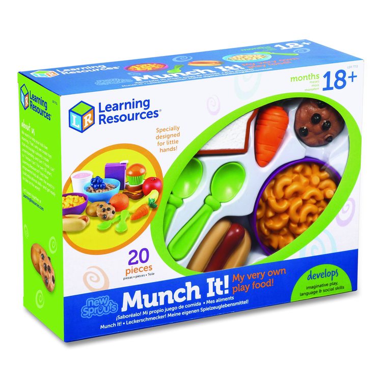New Sprouts Munch It! Food Set, Pre-K to K, 20 Pieces