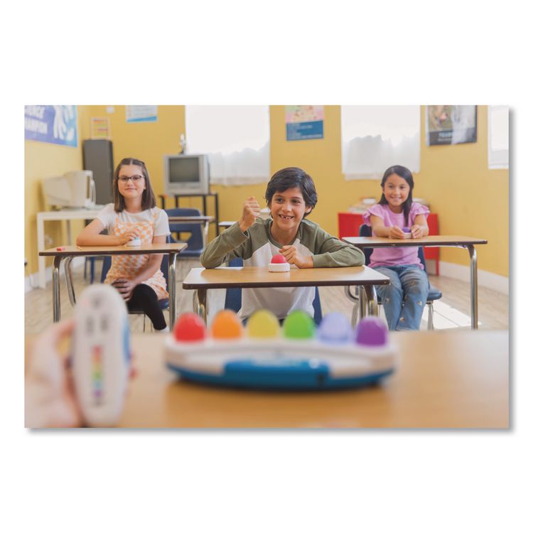 Wireless Eggspert with Six Student Buttons and One Teacher Remote, Ages 6 and Up, 8 Pieces