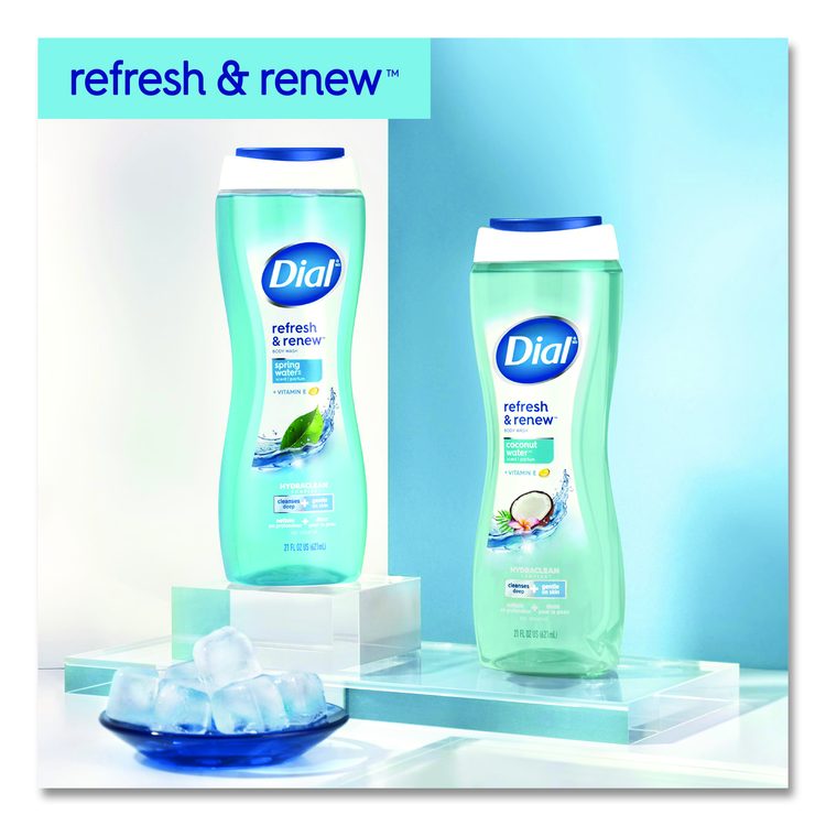 Body Wash, Spring Water Scent, 16 oz, 6/Carton