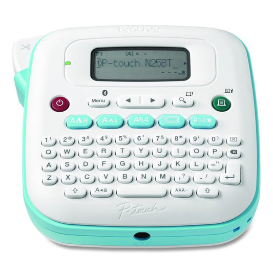 P-Touch PT-N25BT Personal Connected Label Maker, 2 Lines, 6 x 6 x 2.9