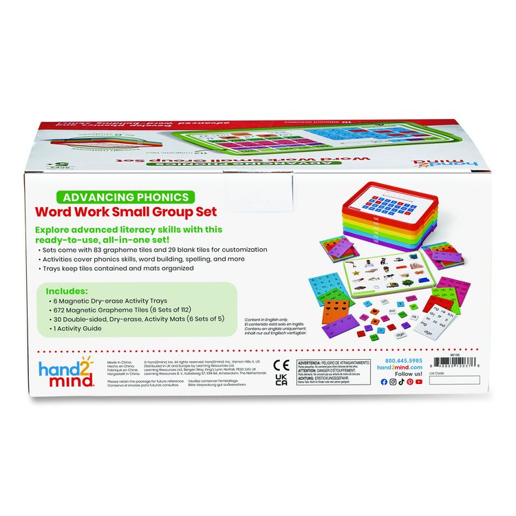 Advancing Phonics Word Work Small Group Set, 2 to 6 Players, Grades Pre-K to 2