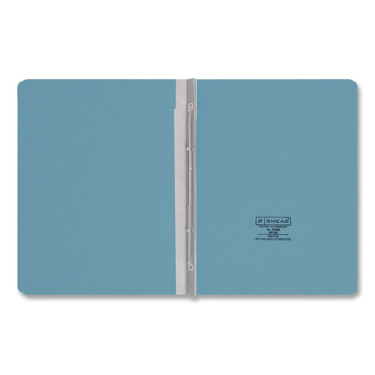 Prong Fastener Premium Pressboard Report Cover, Two-Piece Prong Fastener, 3" Capacity, 8.5 x 11, Blue/Blue