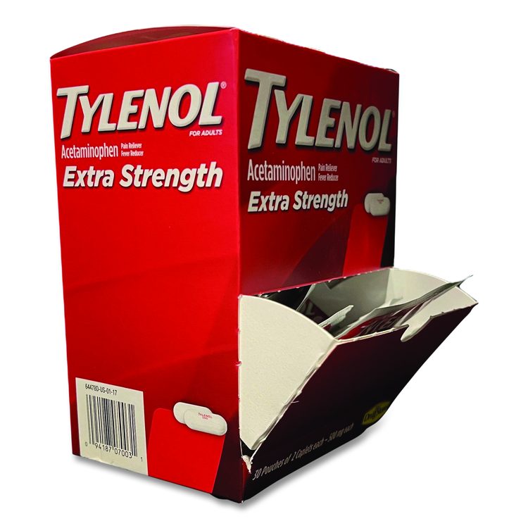 Extra Strength Caplets, Two-Pack, 30/Box