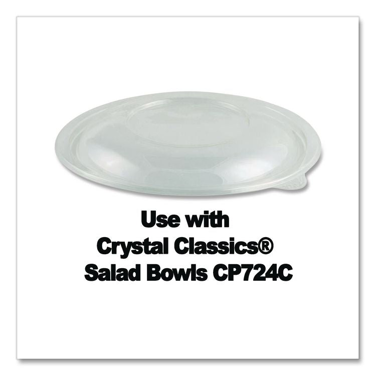 Crystal Classics Lid, 7" Diameter x 0.75" h, Clear, Plastic, 150/Carton
