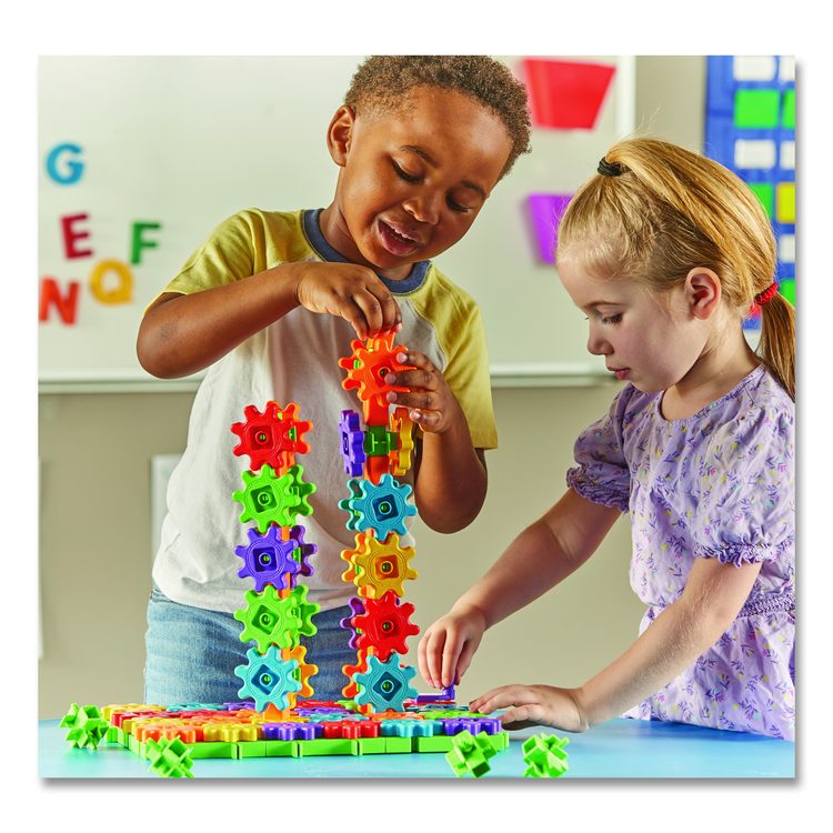 Gears! Gears! Gears! Deluxe Building Set, Grades Pre-K to 5, 100 Pieces