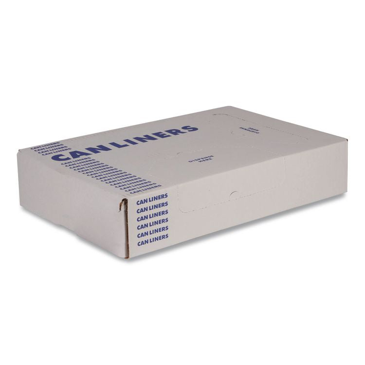Linear Low-Density Can Liners, 45 gal, 3 mil, 40" x 48", Clear, 75/Carton