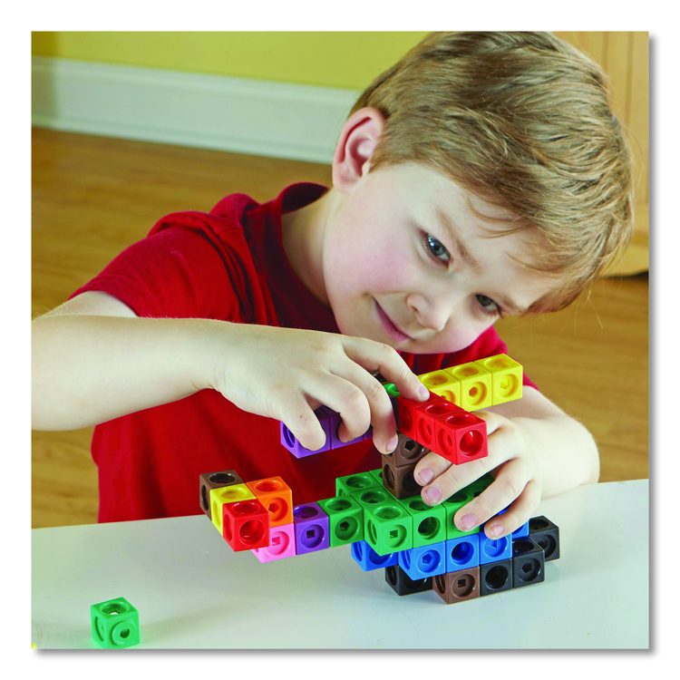MathLink Cubes Big Builders, Grades 1 to 4, 200 Pieces