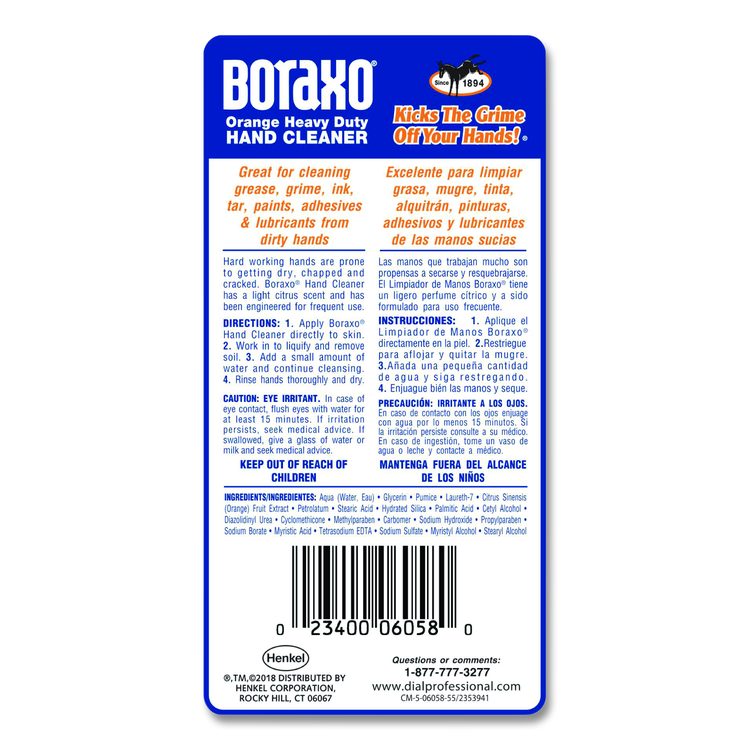 Orange Heavy Duty Hand Cleaner, Citrus Scent, 3 L, 4/Carton