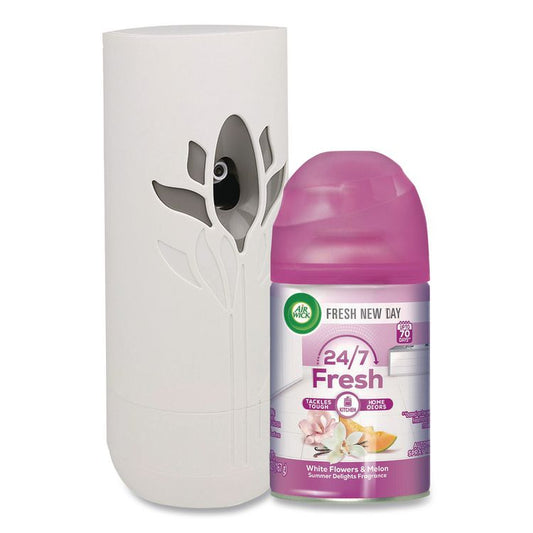 Freshmatic Ultra Automatic Sprayer Starter Kit, 5.89 oz, White Flowers and Melon Summer Delights, Asst Dispenser Color, 4/CT