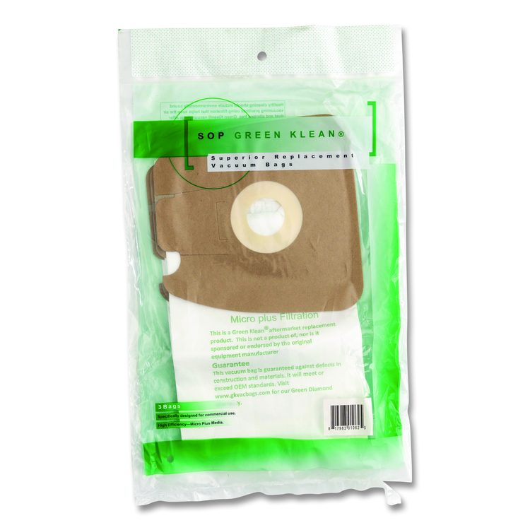 GK-EurMM Replacement Bag, 3 Bags/Pack, 12 Packs/Carton