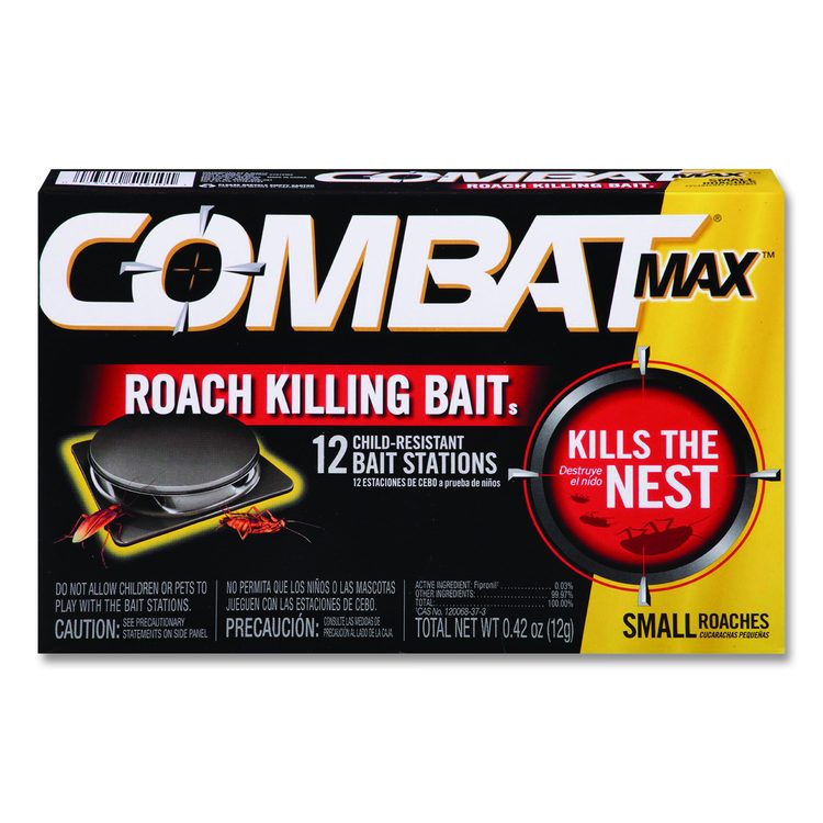 MAX Small Roach Quick Kill Formula, 0.43 oz, 12/Pack, 12 Packs/Carton