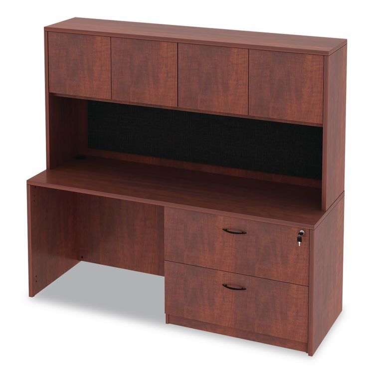 Alera Valencia Series Lateral File, 2 Legal/Letter-Size File Drawers, Medium Cherry, 34" x 22.75" x 29.5"