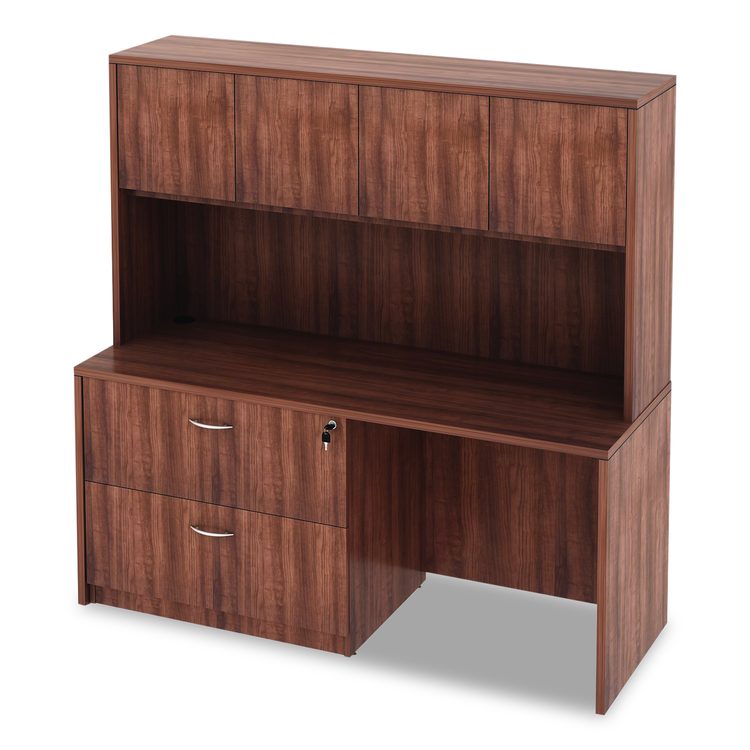 Alera Valencia Series Credenza Shell, 65w x 23.63d x 29.5h, Modern Walnut