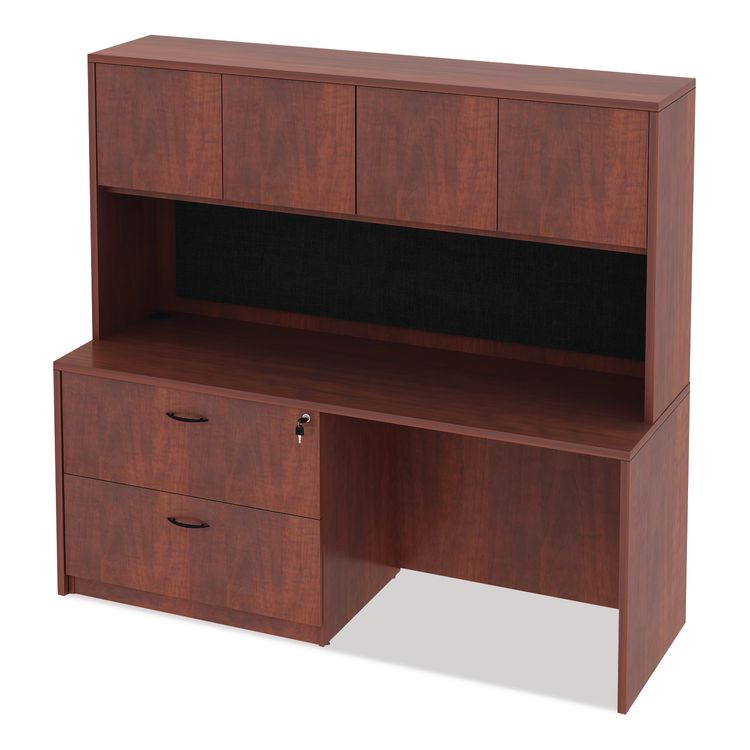 Alera Valencia Series Credenza Shell, 70.88w x 23.63d x 29.5h, Medium Cherry