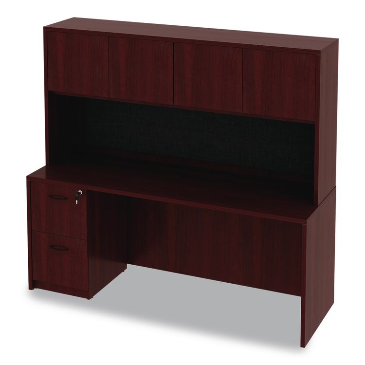 Alera Valencia Series Credenza Shell, 70.88w x 23.63d x 29.5h, Mahogany