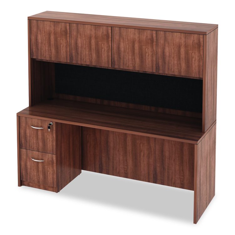 Alera Valencia Series Credenza Shell, 70.88w x 23.63d x 29.5h, Modern Walnut
