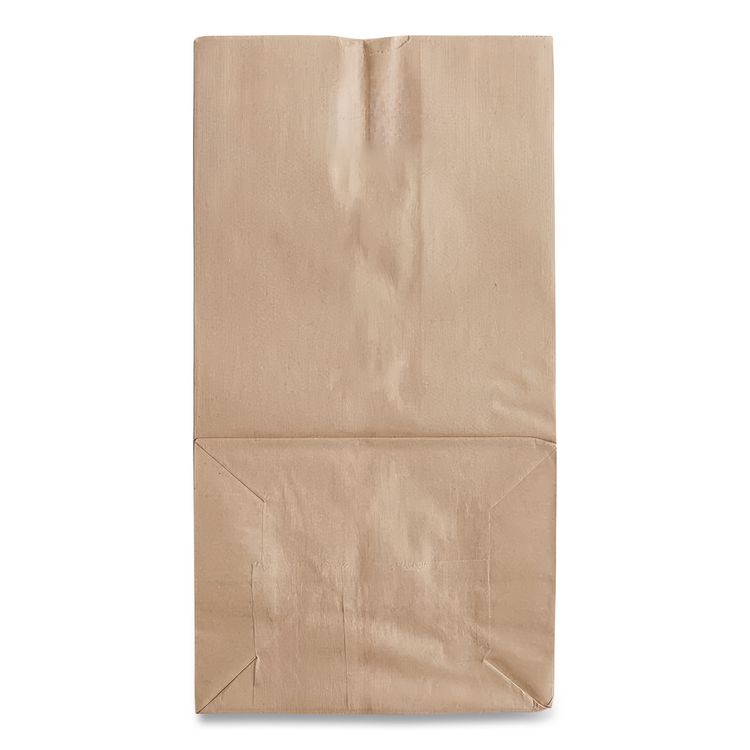 Grocery Paper Bags, 25# Squat Size, Extra-Heavy-Duty, 60# Basis Weight, 8.25" x 5.25" x 16.13", Kraft, 500/Bundle