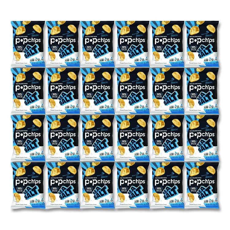 Potato Chips, Sea Salt Flavor, 0.8 oz Bag, 24/Carton