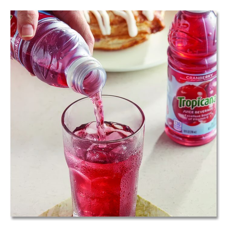 Juice Beverage, Cranberry, 15.2oz Bottle, 12/Carton